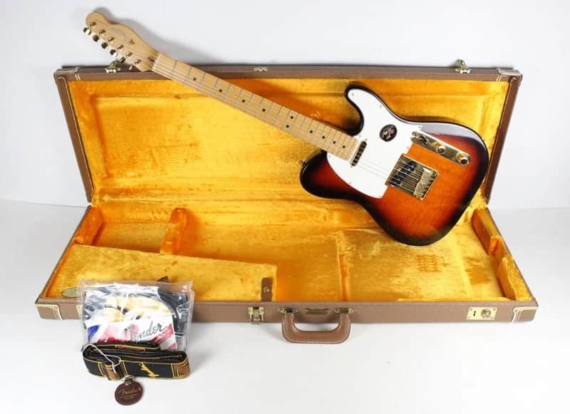 1996 Fender American Vintage '52 Telecaster ~NEAR MINT~ Tiger Flame Top AVRI 50th Anniversary w/Case Candy 1990s USA image 1