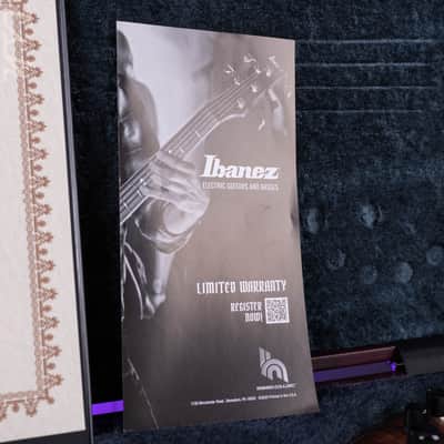 Ibanez Custom Shop Visions SR 5-String Bass Natural Bastogne Walnut image 18