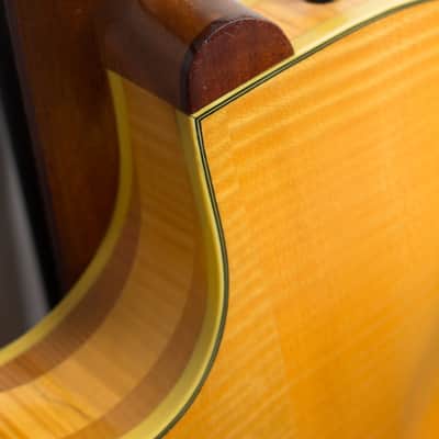 Ken Parker  Custom Arch Top Semi-Hollow Body Electric Guitar (1991), original black tolex hard shell case. image 9