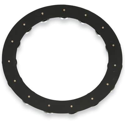 LP LP3814BGA 14-Inch Tambo-Ring - Black Sand with Galvanized Steel Jingles image 4