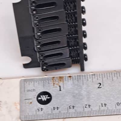 Unbranded 6-String Electric Guitar Tremolo Bridge w/ Hardware - Black Finish image 10