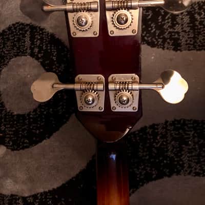 Vintage MIJ Aria LB-650 Copy of the Gibson Ripper Bass Late 70s Dark Sunburst image 7