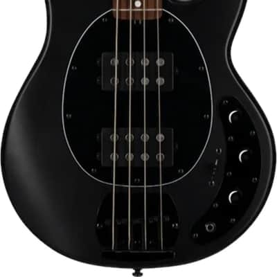 Sterling StingRay HH RAY4HH 4-String Bass Guitar, Jatoba Fingerboard, Stealth Black image 1