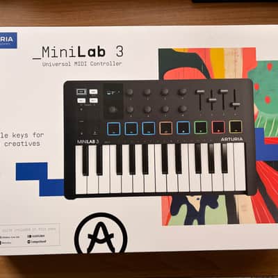 Arturia MiniLab MKIII 25-Key MIDI Controller 2022 - Present - Black image 2