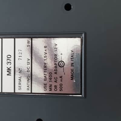 SIEL MK-370 (Italy, 1986) – Rare PCM Toy Keyboard Synth with Arpeggiator & Drums + original power supply image 6