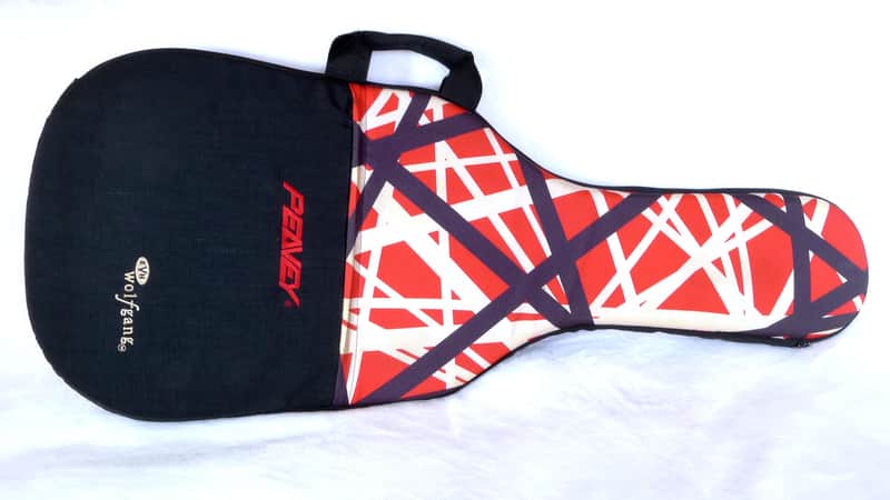 Rare Peavey EVH Wolfgang Red with Black and White Stripes Guitar Gig Bag