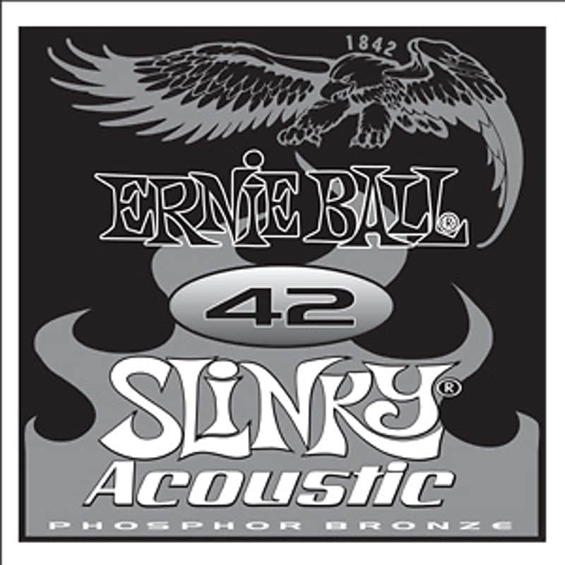 Ernie Ball single .042 Slinky Acoustic Phos Bronze image 1