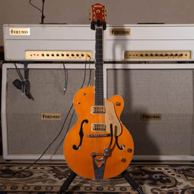 Gretsch G6120T Nashville  Orange 2006 owned by Chris Shiflett image 1