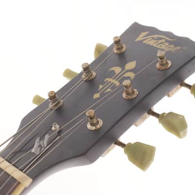 Vintage V100MR-TSB Icon Series Single Cut 2010s - Distressed Tobacco Sunburst image 4
