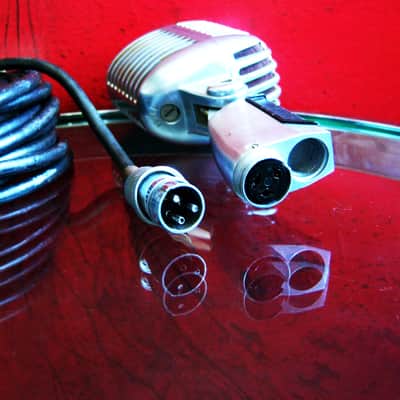 Vintage early 1960's Shure 55S Unidyne dynamic cardioid microphone Multi Z w cable Elvis 55 55SW 556S image 13