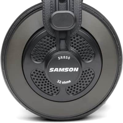 Samson SR850 Professional Studio Reference Headphones 3.5mm or 1/4" connectivity image 3