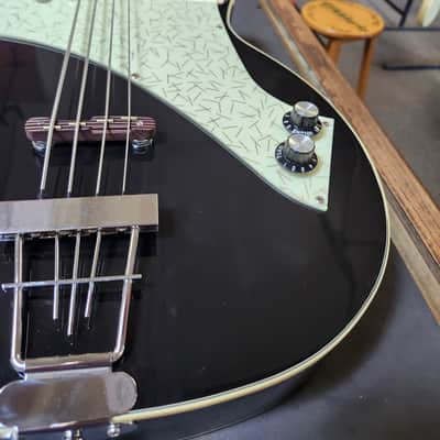 Used Kay Vintage Reissue K5970VBK Jazz Special Bass by Roger Fritz - Black w/ Hardshell Case image 15
