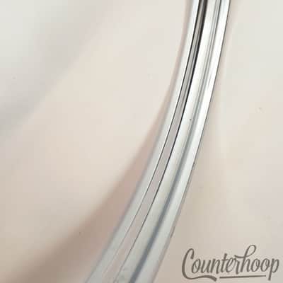 *Pearl 22" Bass Drum Metal Hoop/Rim Chrome Steel 7/8" Inlay Vintage 70s Japan* image 4