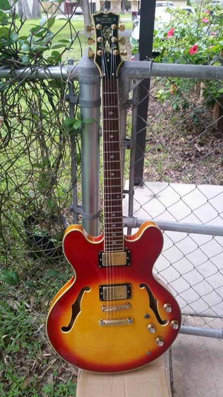 Samick SAT 650 Artist Edition ES335 Guitar OHSC image 1
