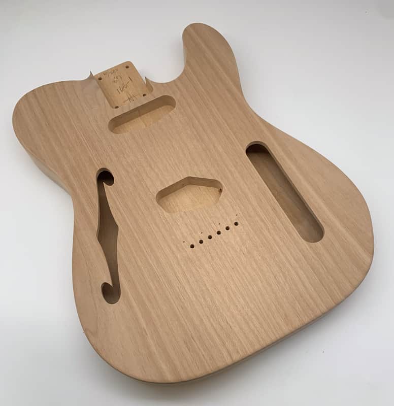 3lbs 7oz BloomDoom Nitro Lacquer Aged Relic Alder Hollow T-Style Vintage Custom Guitar Body image 1