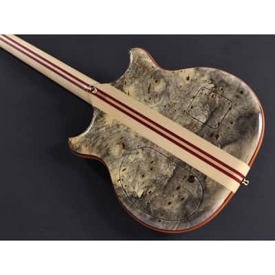 ALEMBIC SCSB4 Buckeye Resin [Stanley Clark Signature Deluxe w/Side LED's Blue] image 11