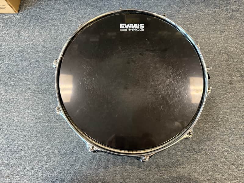 Gretsch Artist Series 6.5x14" Taylor Hawkins Signature Snare Drum 2010s - Black Nickel Over Steel image 1