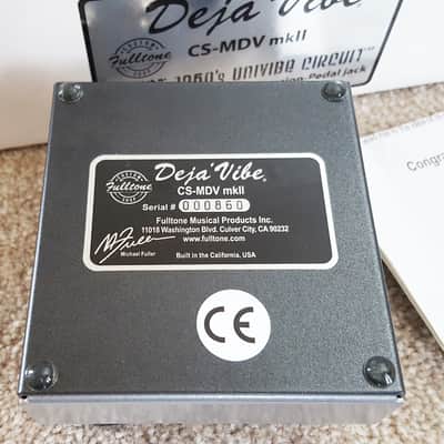 Fulltone CS-MDV MkII Custom Shop Mini Deja Vibe MkII 2010s - Silver Bild 9
