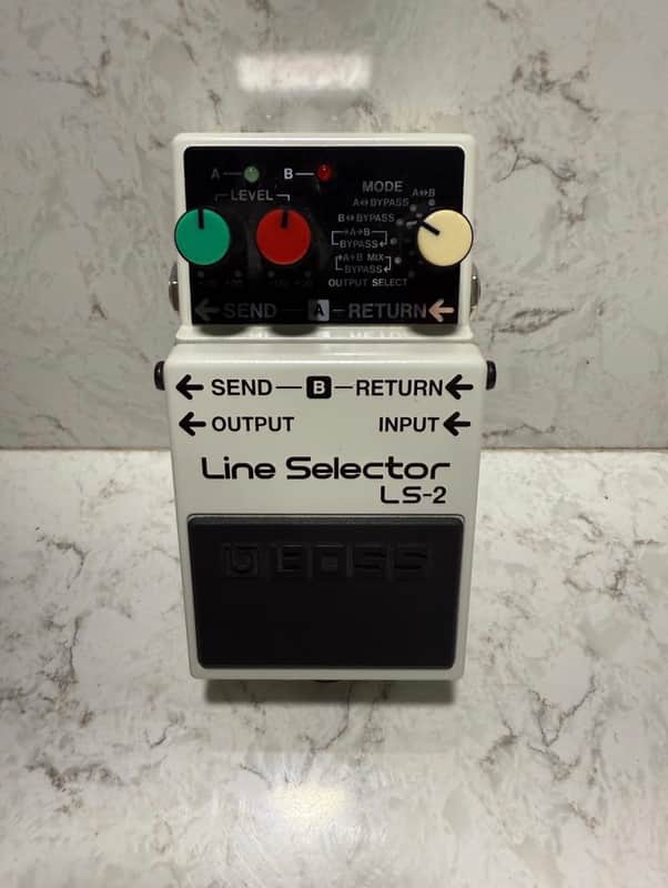 Boss LS-2 Line Selector (Silver Label) 1991 - Present - White image 1