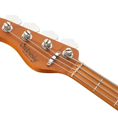 Sadowsky MetroExpress 21-Fret Vintage J/J Bass, Roasted Maple Fingerboard, Lefthand, 4-String - Solid Black High Polish image 7