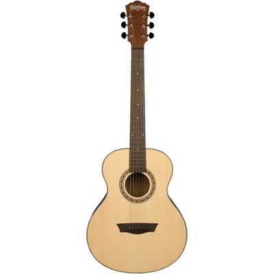 Washburn AGM5K Apprentice Series 7/8 Size G-Mini Spruce Top Mahogany Neck 6-String Acoustic Guitar w/Gig Bag image 4