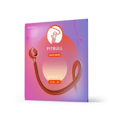 Pitbull Acoustic Guitar Strings Venus Series Coated VAG 11-52 Extra Light SET Free Pick image 1