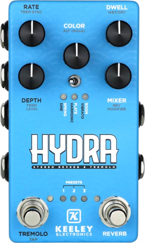 Keeley Hydra Reverb/Tremolo Effects Pedal image 1