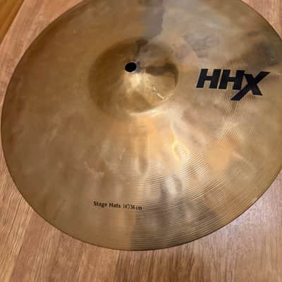 Sabian 14" HHX Stage Hi-Hat Cymbals (Pair) 2001 - Present - Natural. Brand New image 4