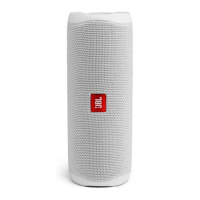 JBL Flip 5 Portable Waterproof Bluetooth Speaker (White) image 3