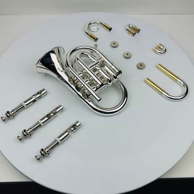 Jupiter JPT-416 Bb Pocket Trumpet that is Silver Plated and in Mint Condition! image 15