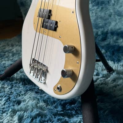 Fender American Original '50s Precision Bass with Maple Fretboard 2018 - White Blonde image 4