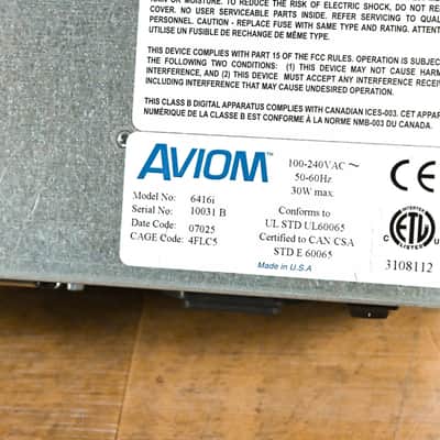 Aviom 6416i Line-Level Input Module CG0153M image 11