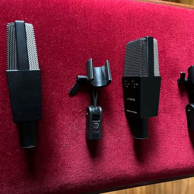 Vintage Pair of AKG C414 EB P48 Microphones – Excellent Condition, Original Cases & Clips image 3