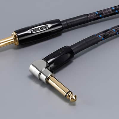 Boss BIC-10A, 10FT / 3M Instrument Cable, Angled/Straight 1/4" Jack image 3