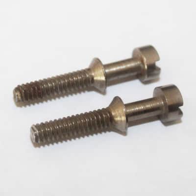Vintage 1960's Gibson Adjustable Bridge Saddle Screws Set Of 2 1963 Acoustic Guitar image 2