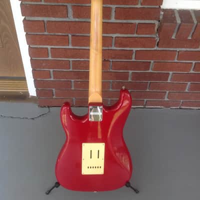 Applause  Stratocaster red electric guitar 1980 -  1990 image 8