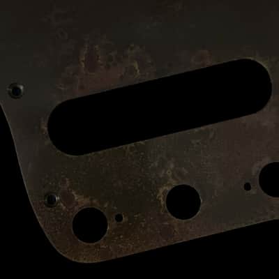 Made-to-Order - Statuary Bronze Brass & Aged Gold Brass - USA Jaguar AVRI 60s Pickguard Scratchplate Set for Fender - Hand-finished image 10