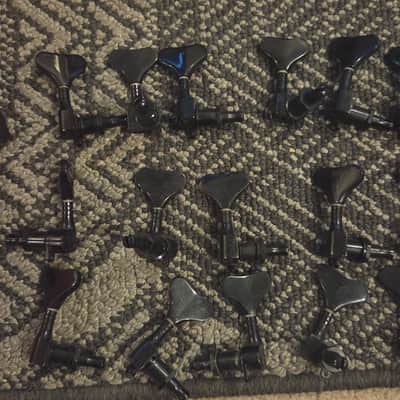 Lot of 18 Bass Tuning Pegs Black Hamer image 3