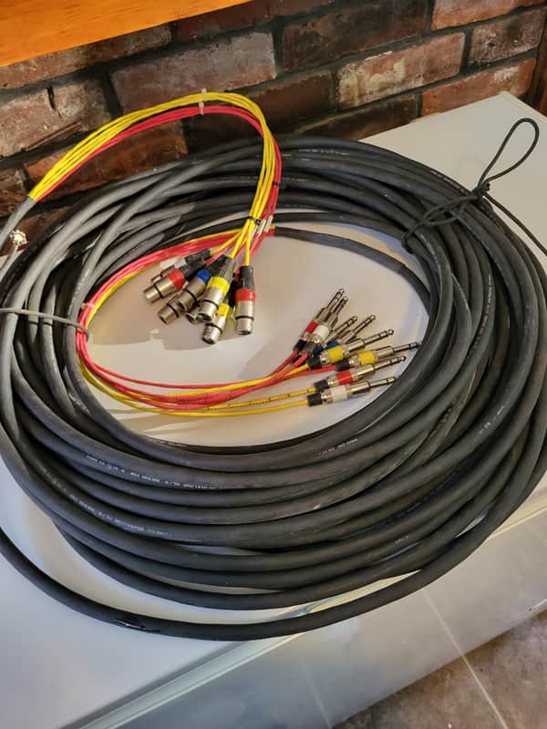 ProCo TRS to XLR female 125 foot snake Early 2000s - Black image 1