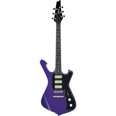 Ibanez  Fireman FRM300-PR Paul Gilbert Signature 6-String Solid Body Electric Guitar with Ebony Fretboard, Right-Handed, Purple image 2