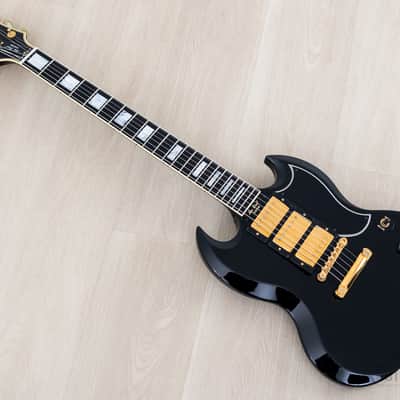 1999 Gibson Custom Shop 1961 Les Paul SG Custom Ebony 3 Pickup w/ 57 Classic PAFs, Case image 11
