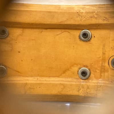 Rogers - 1970s Paul “Jamo” Jamieson's 5x14" Wood Dyna-Sonic Snare Drum - Natural Refinish image 12