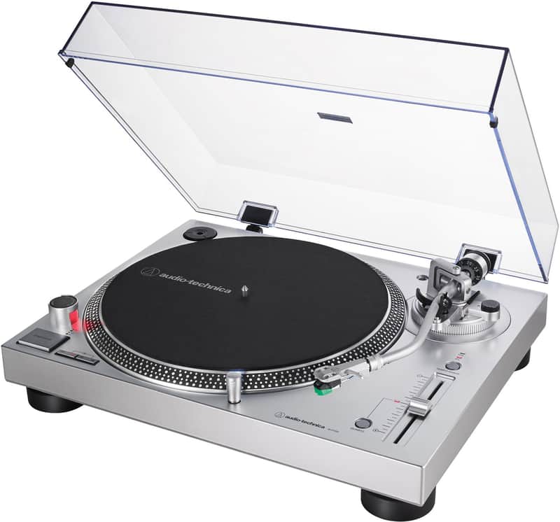 Audio-Technica #AT-LP120XUSB-SV  Direct-Drive Turntable (Analog & USB)-Silver image 1
