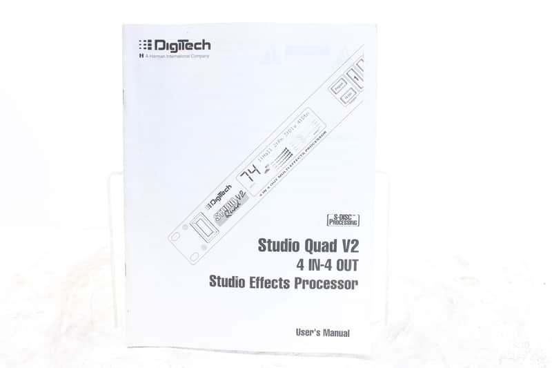 Digitech Studio Quad V2 User's Manual image 1