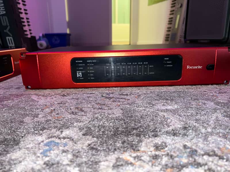 Focusrite RedNet 5 Pro Tools HD Bridge Dante Audio Interface 2010s - Red image 1