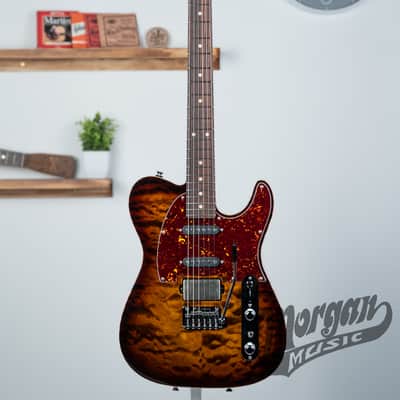 Tom Anderson Guitarworks Top T Classic- Tiger Eye Burst image 2
