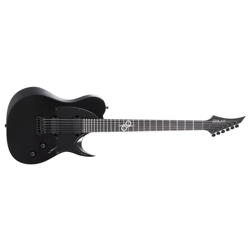Solar T2.6C Carbon Black Matte Electric Guitar image 1
