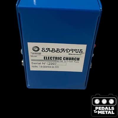 Sabbadius Electric Church BC183 Silicon Fuzz 2019 - Present - Blue - X18340 image 6