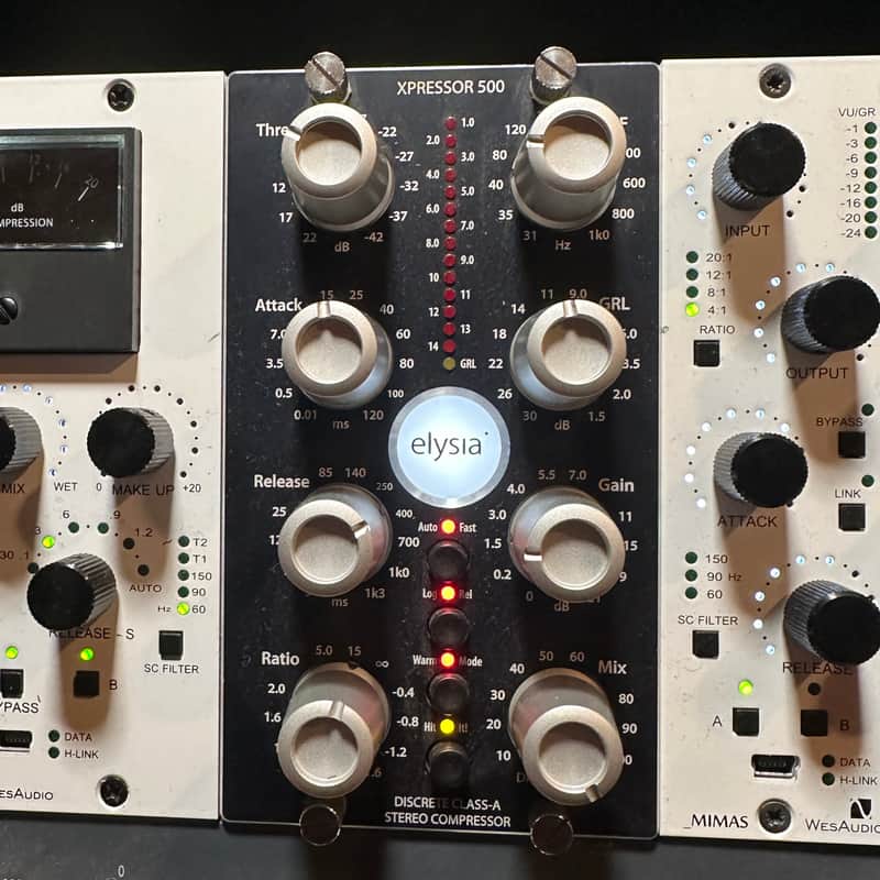 Elysia xpressor 500 Series Discrete Class-A Stereo Compressor Module 2010s - Blue image 1