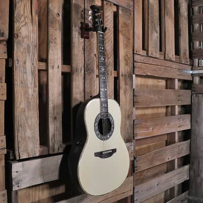 Ovation 1719 Custom Acoustic/Electric Guitar Legend White w/OHSC image 7